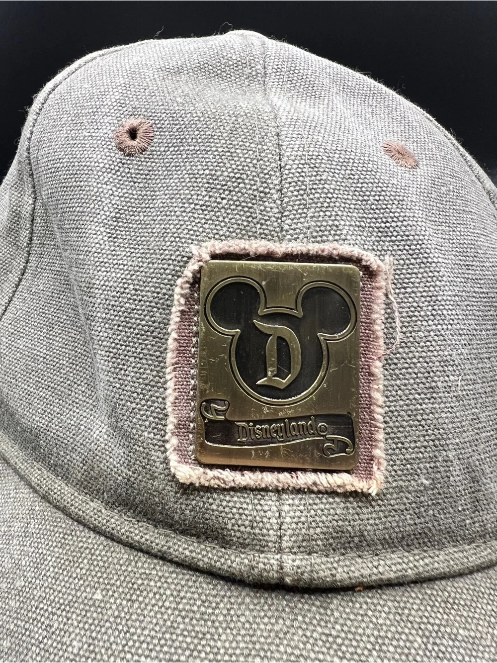 Disney Parks Olive Green and Brown Disneyland Resort Cap Hat Mickey Mouse